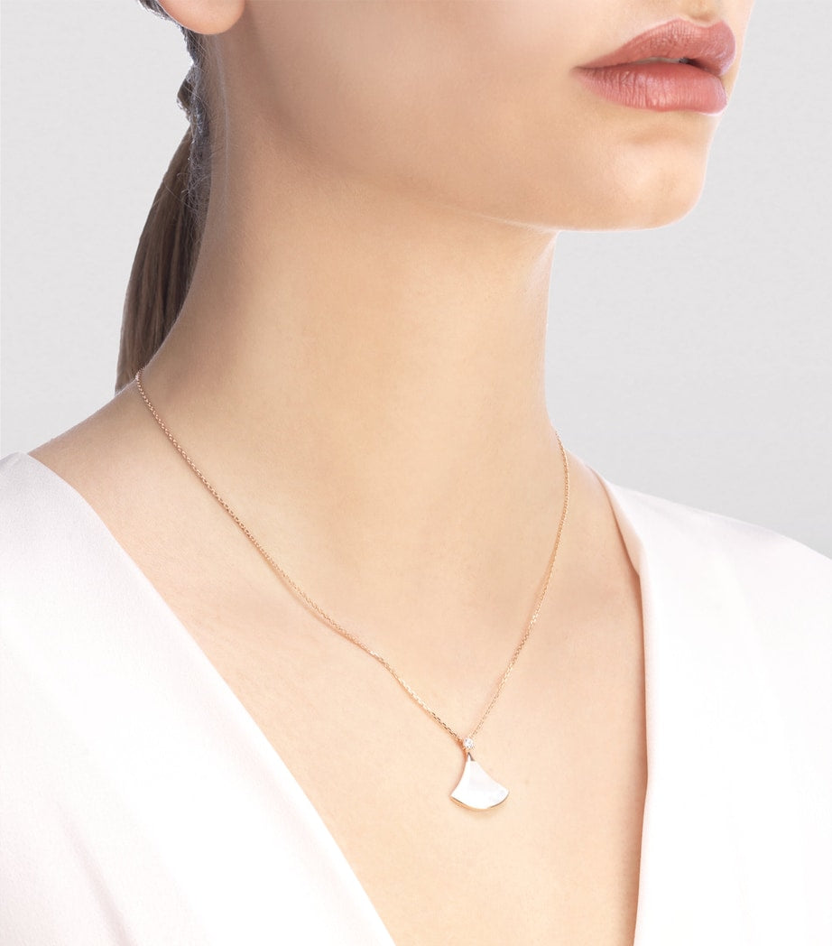 Rose Gold, Diamond and Mother-of-Pearl Divas' Dream Necklace