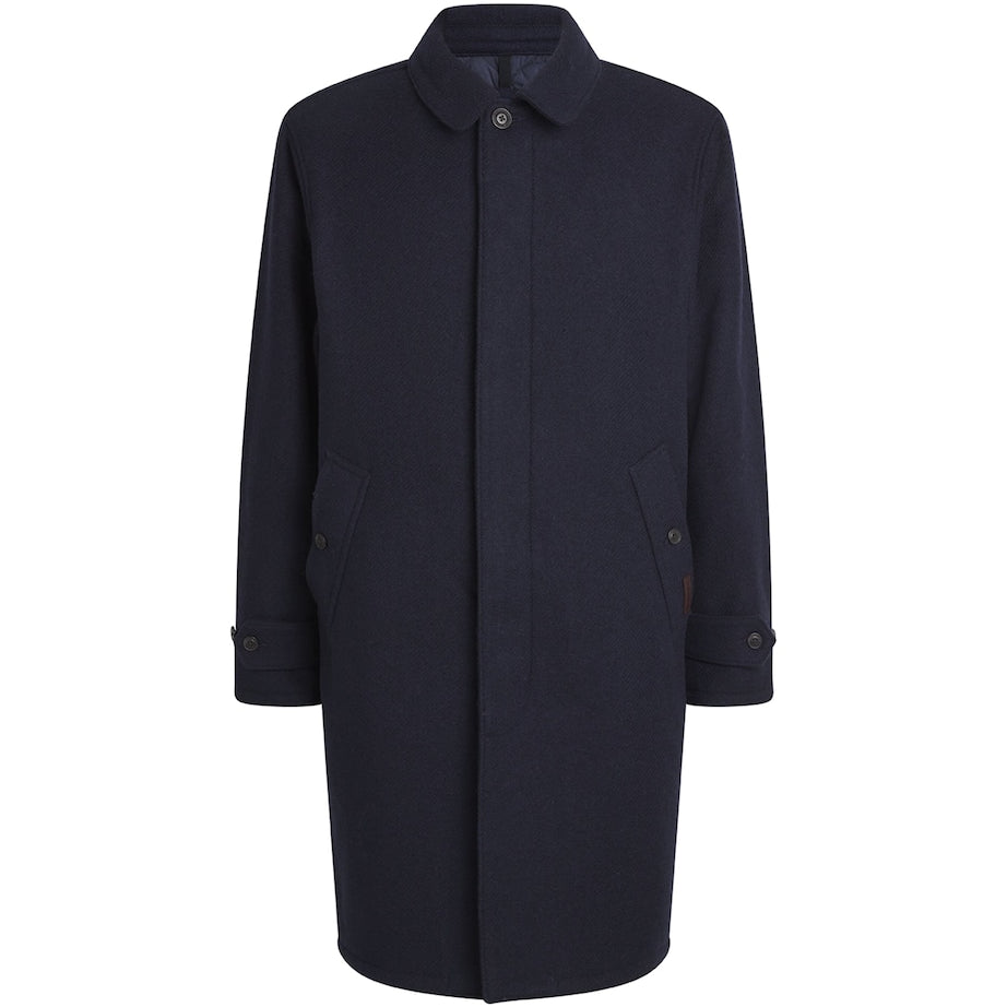 Polo Ralph Lauren Navy Wool Langdon Overcoat