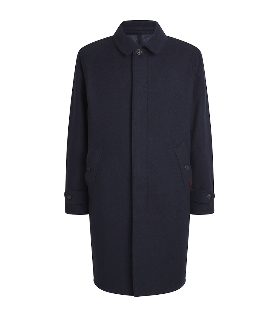 Polo Ralph Lauren Navy Wool Langdon Overcoat