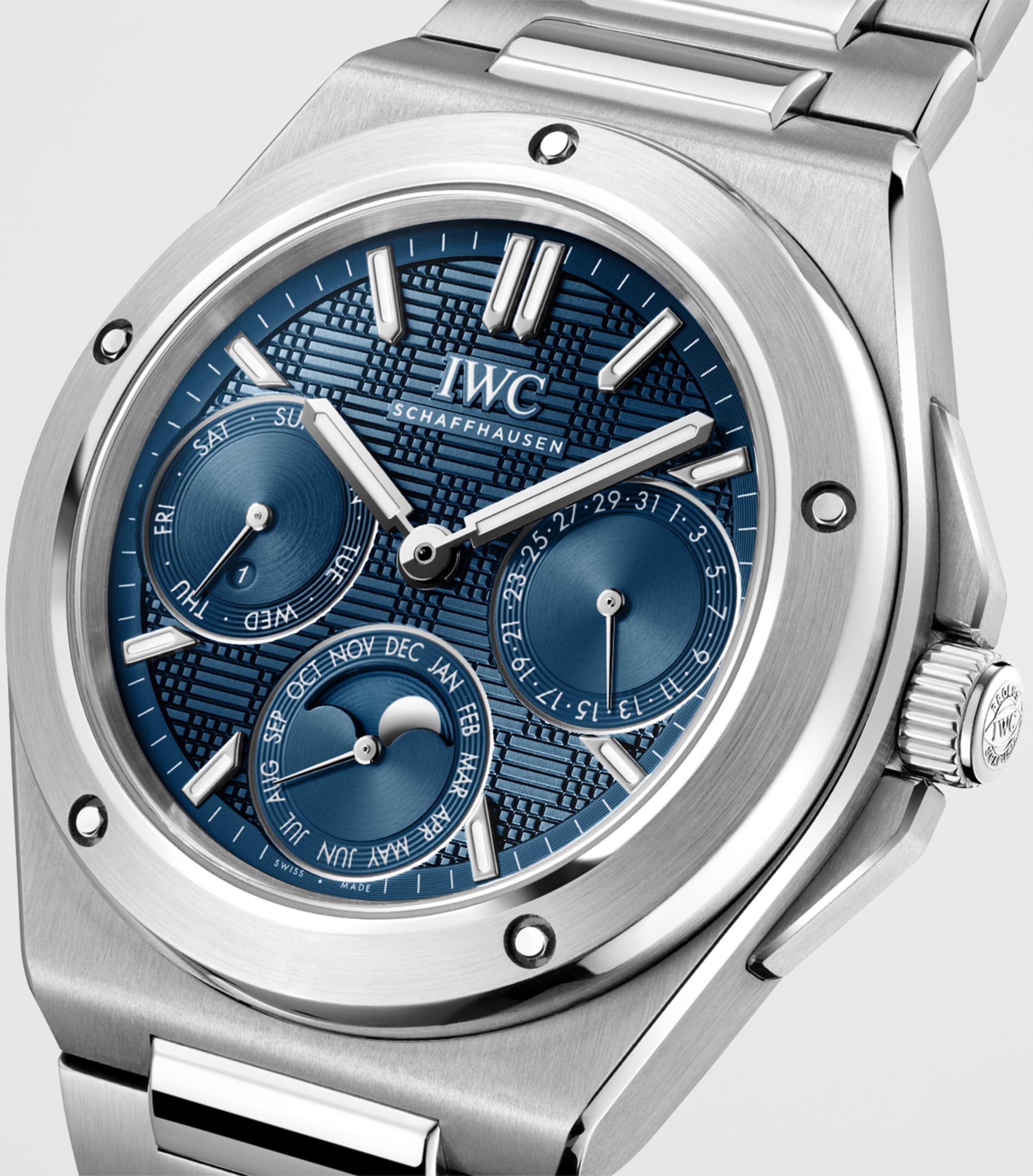 Stainless Steel Ingenieur Automatic Perpetual Calendar Watch 41.6mm