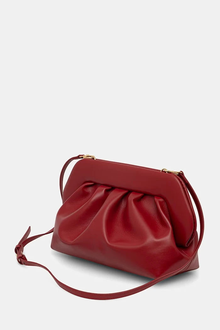 Themoire suni deri kadın crossbody çanta
