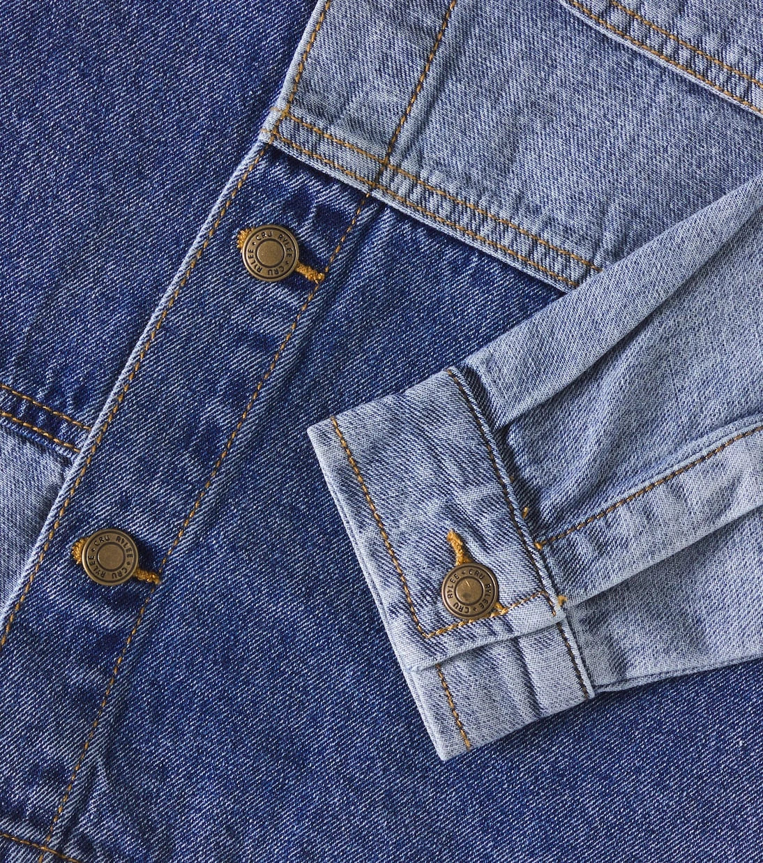 Rylee + Cru - Patchwork denim overshirt
