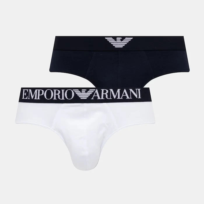 Emporio Armani Underwear erkek slip pamuk elastan 2’li