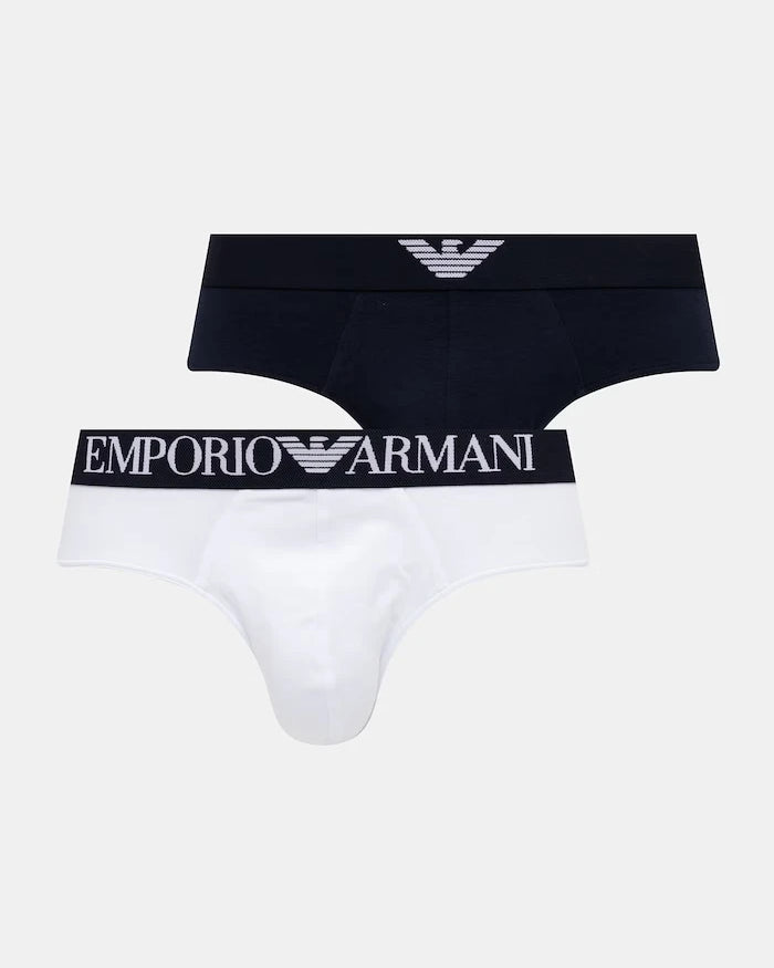 Emporio Armani Underwear erkek slip pamuk elastan 2’li