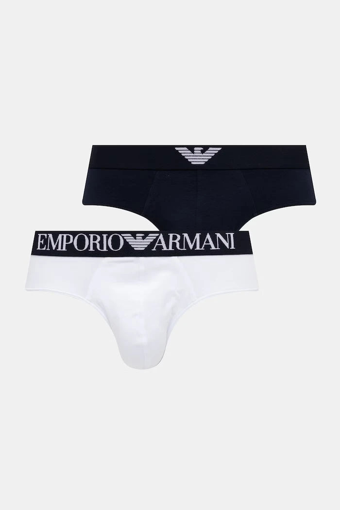 Emporio Armani Underwear erkek slip pamuk elastan 2’li