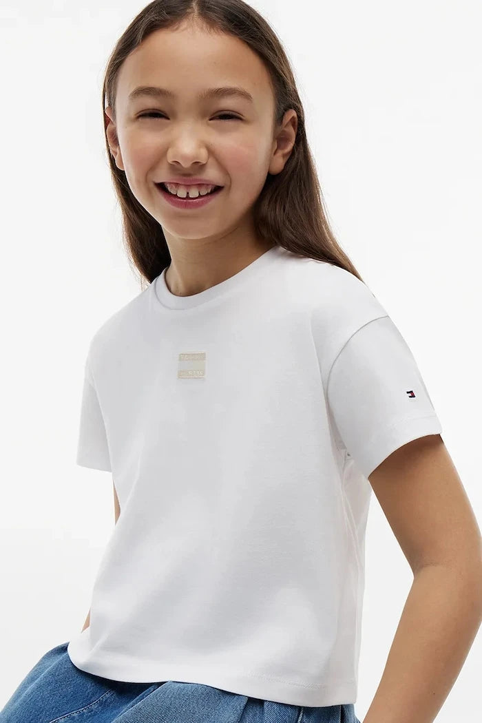 Çocuklar için pamuklu Tommy Hilfiger tişört