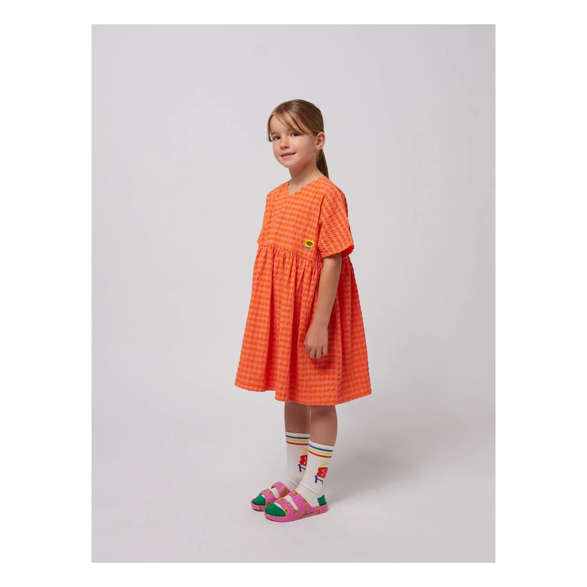 Bobo Choses - Gingham dress | Coral