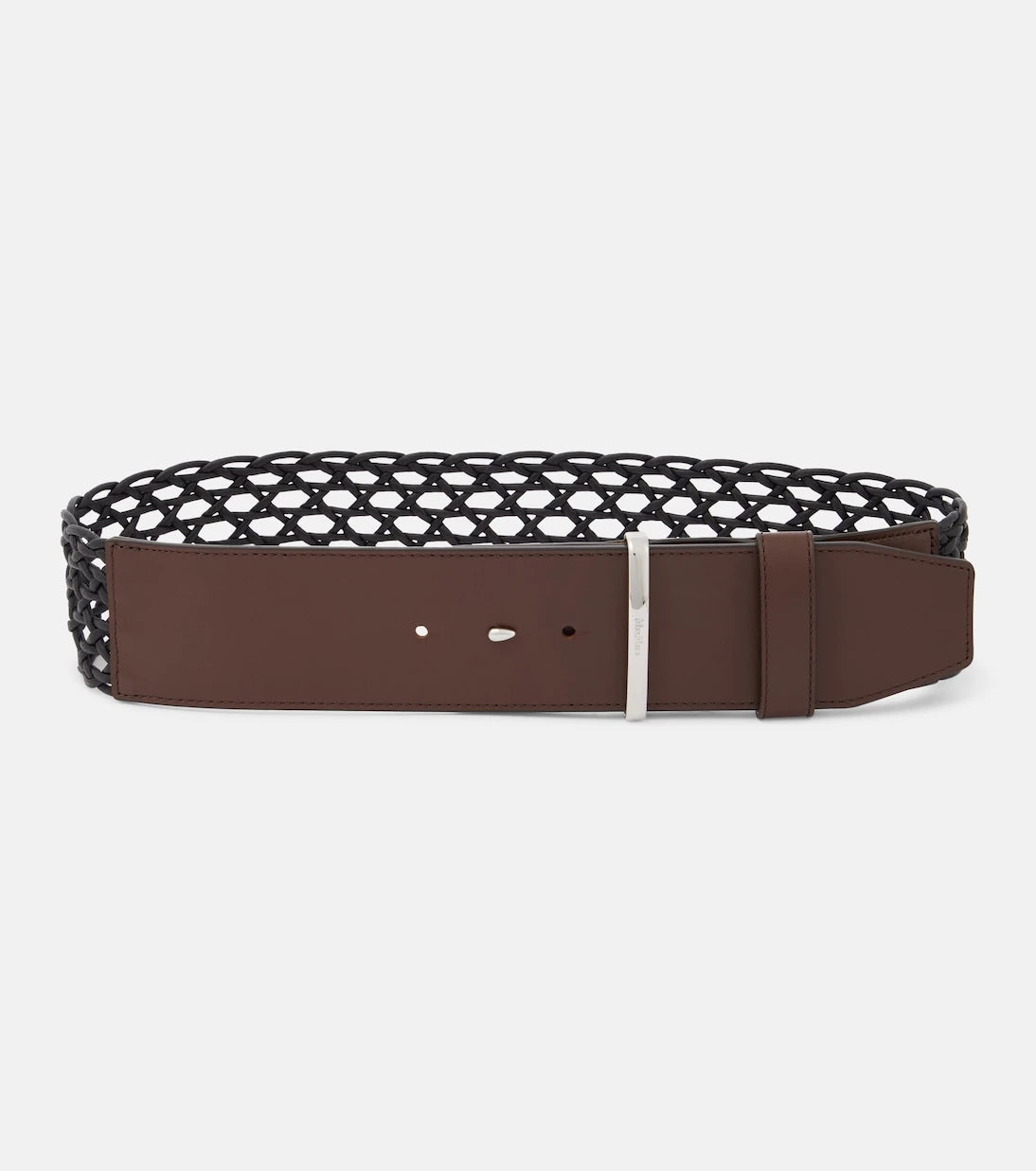 Max Mara - Leather and canvas belt