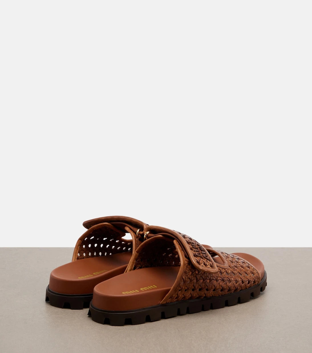 Miu Miu - Woven leather sandals