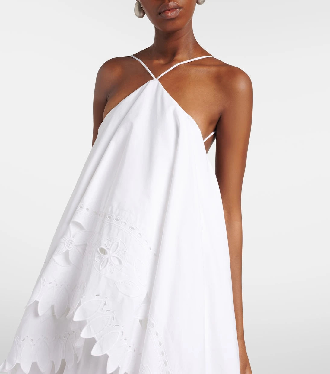 Jacquemus - Provençale tiered cotton poplin gown