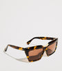 Max Mara Brown Acetate Cat-Eye SPARK7 Sunglasses