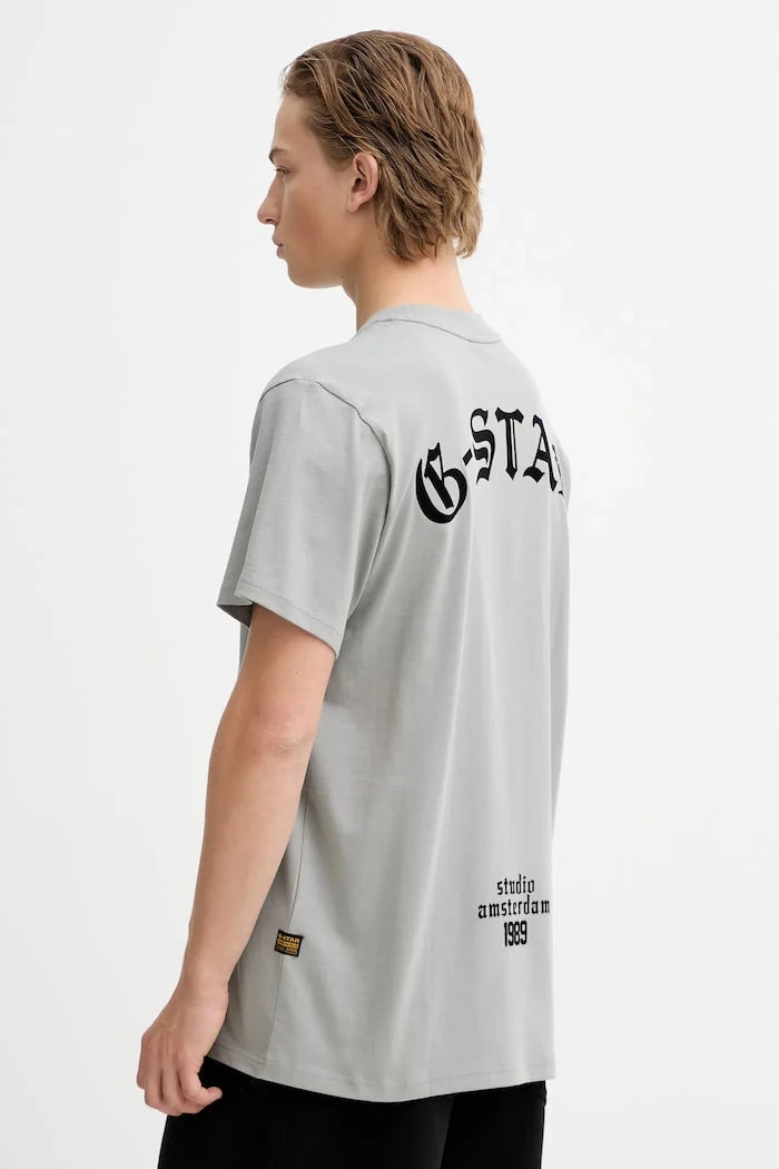 Памучна тениска G-Star Flock back gr loose