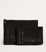 Black Large Cotton Logo Pouch