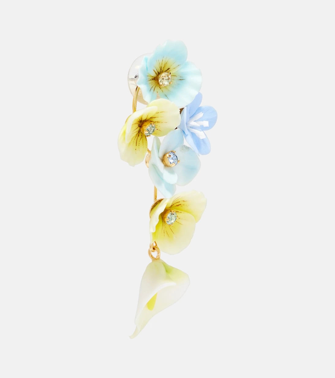 Jennifer Behr - Anarosa embellished floral drop earrings