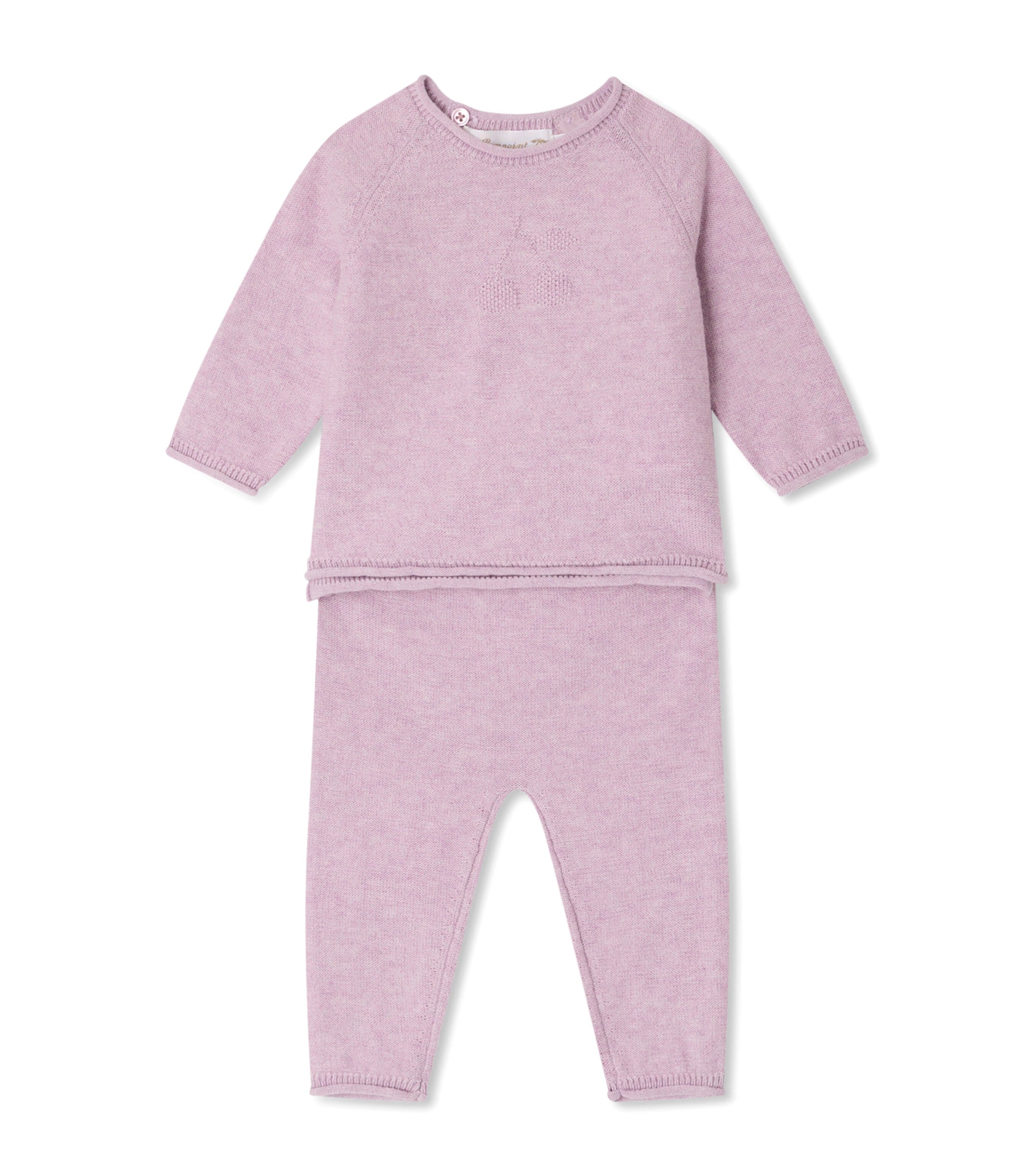 Bonpoint Cotton-Cashmere Loana Top and Trousers Set (1-18 Months)