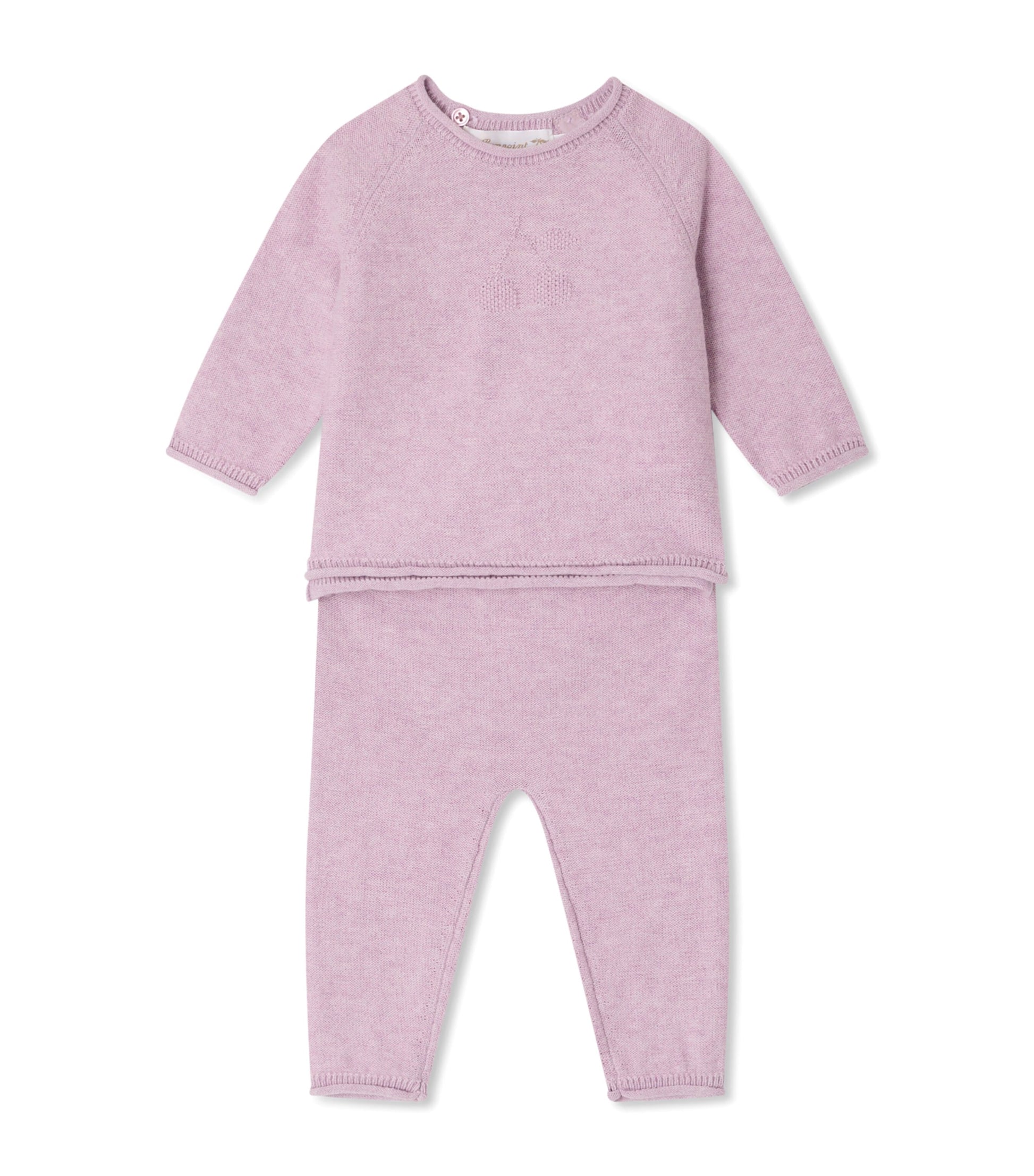 Bonpoint Cotton-Cashmere Loana Top and Trousers Set (1-18 Months)