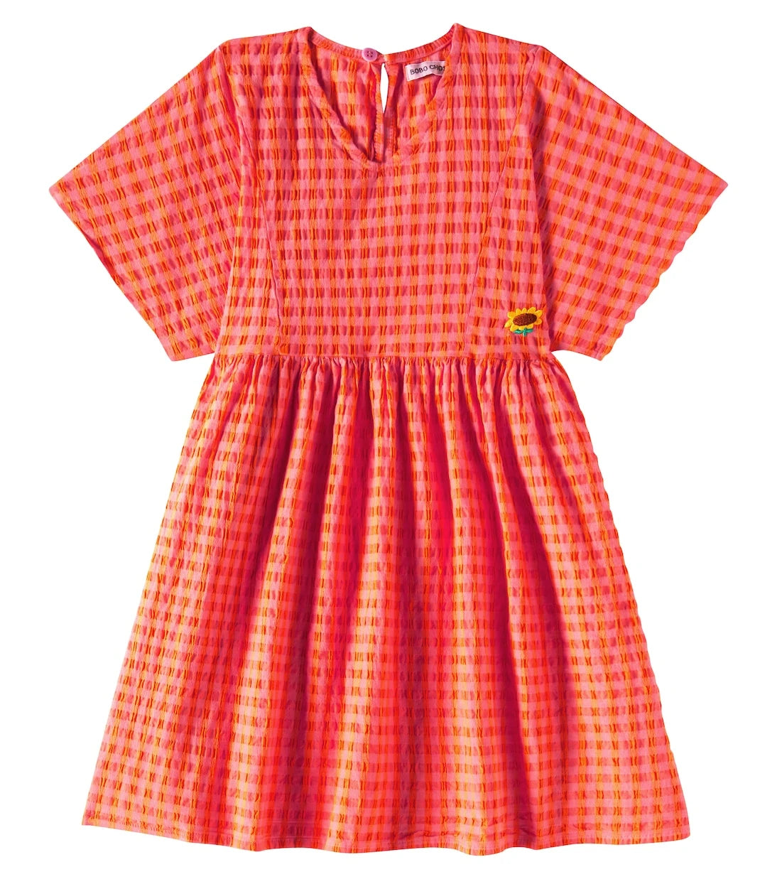 Bobo Choses - Checked cotton-blend dress