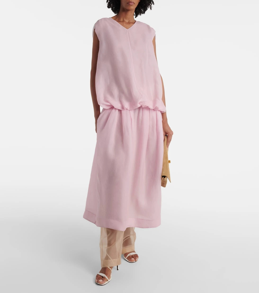 Khaite - Noah silk organza midi dress