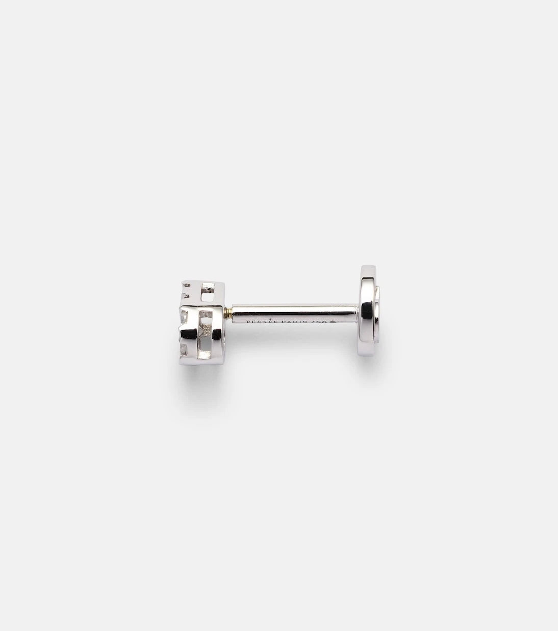 Persée - Piercing 18kt white gold single earring with diamonds