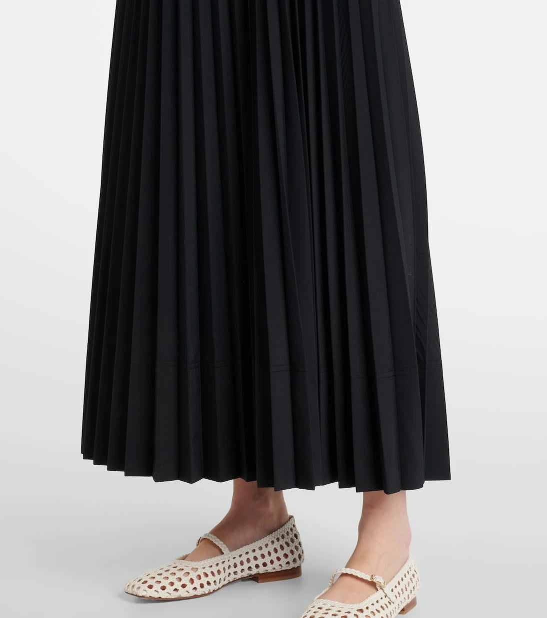 Simkhai - Stephanie pleated poplin midi dress