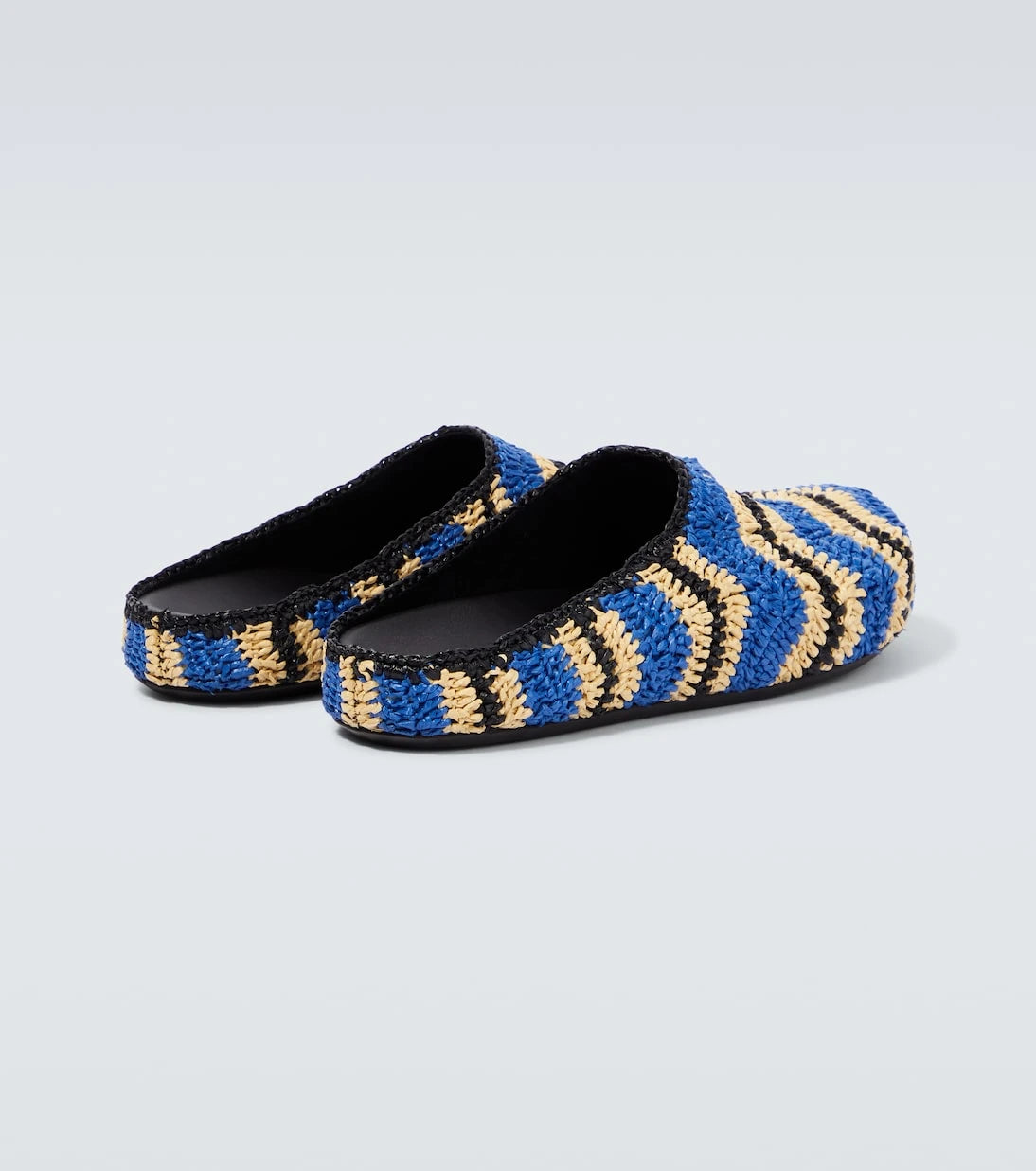 Marni - x No Vacancy Inn raffia-effect slippers
