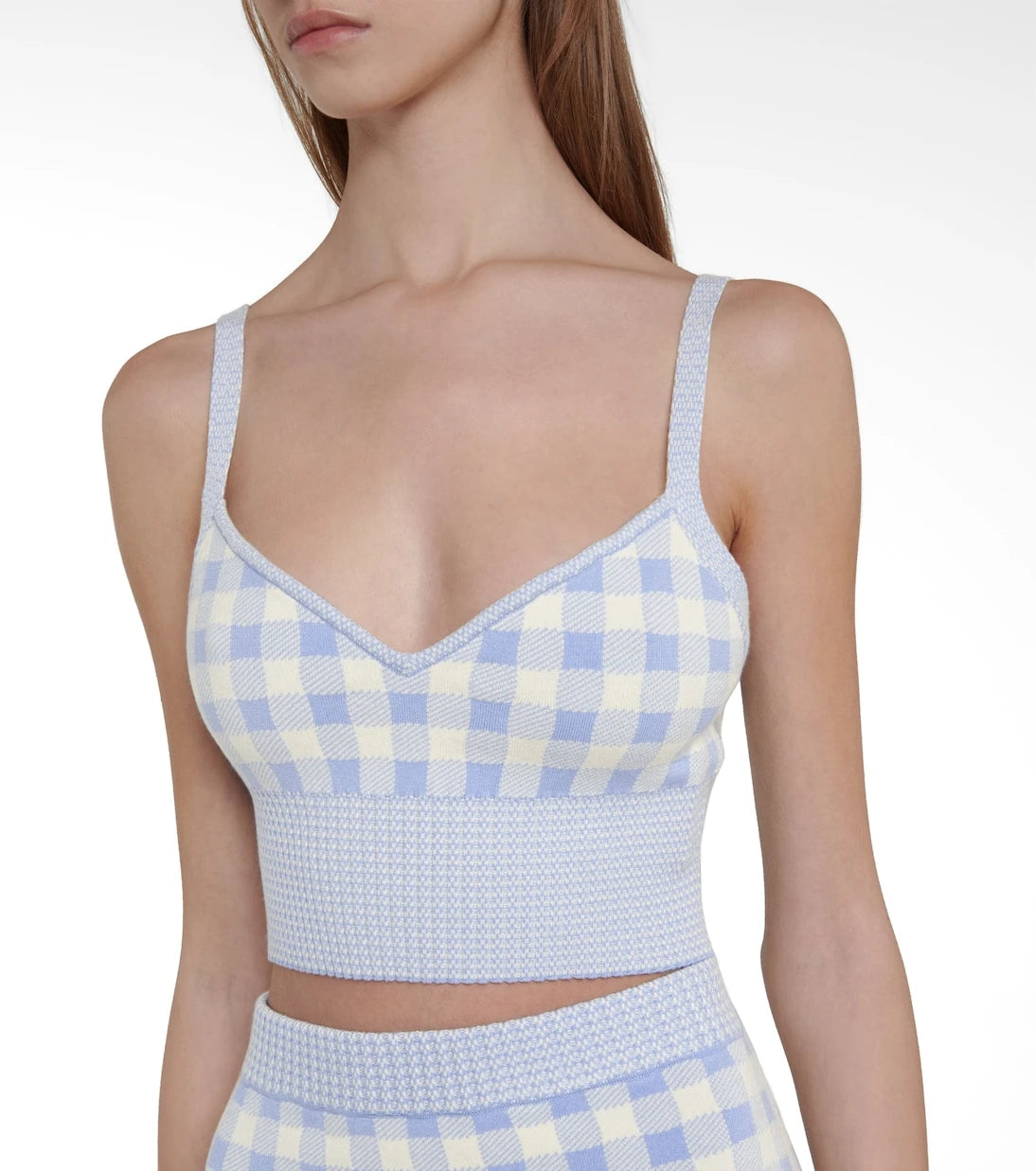 Altuzarra - Tyler gingham knit bralette