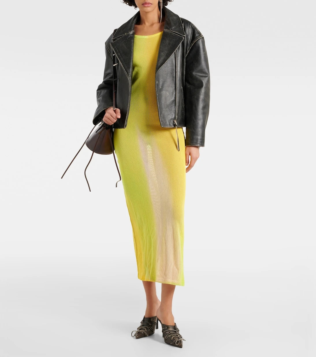 Acne Studios - Etika cotton mesh maxi dress