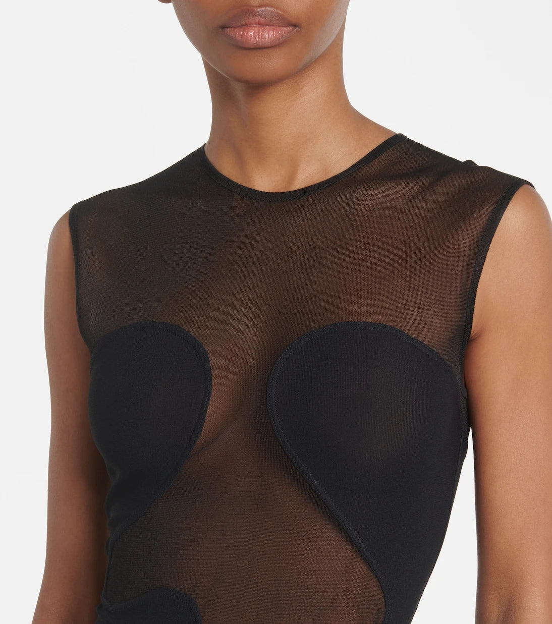 Alaïa - Paneled maxi dress