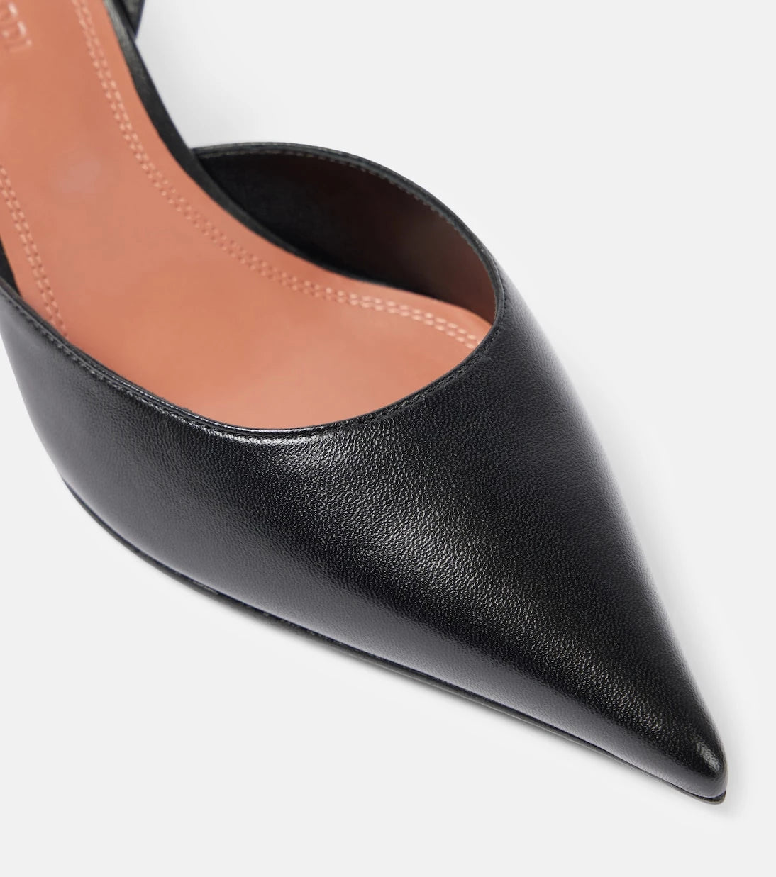 Amina Muaddi - Sofia leather slingback pumps