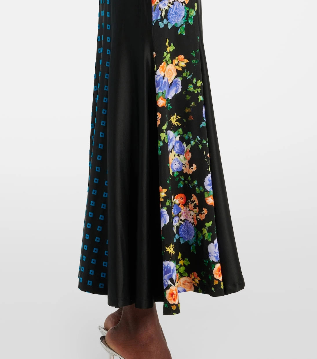 Rabanne - Floral jersey maxi dress
