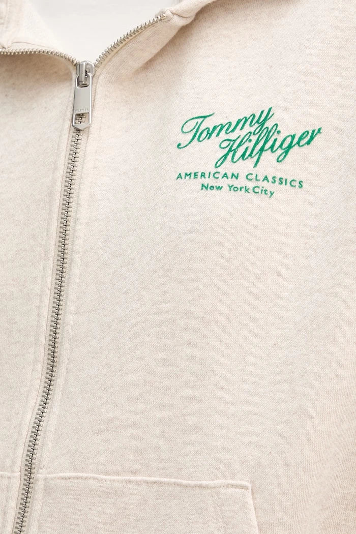 Tommy Hilfiger Суичър с цип дамски от памук