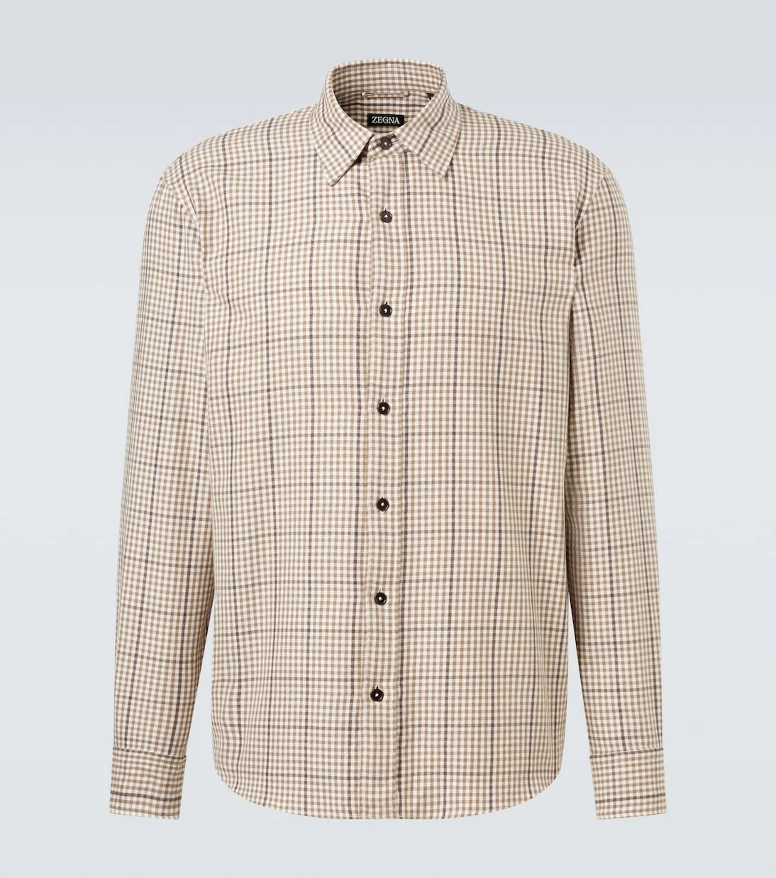 Zegna - Checked cotton shirt
