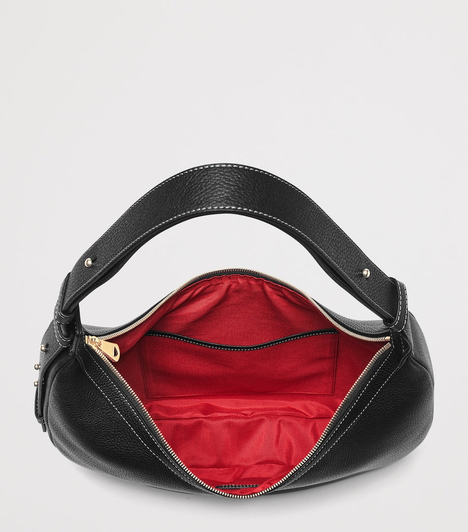 Leather Hudson Crescent Cross-Body Bag