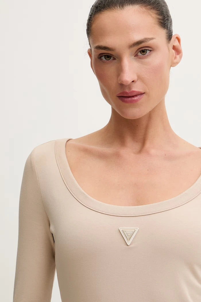 Guess pamuk ve elastanlı kadın body COLETTE
