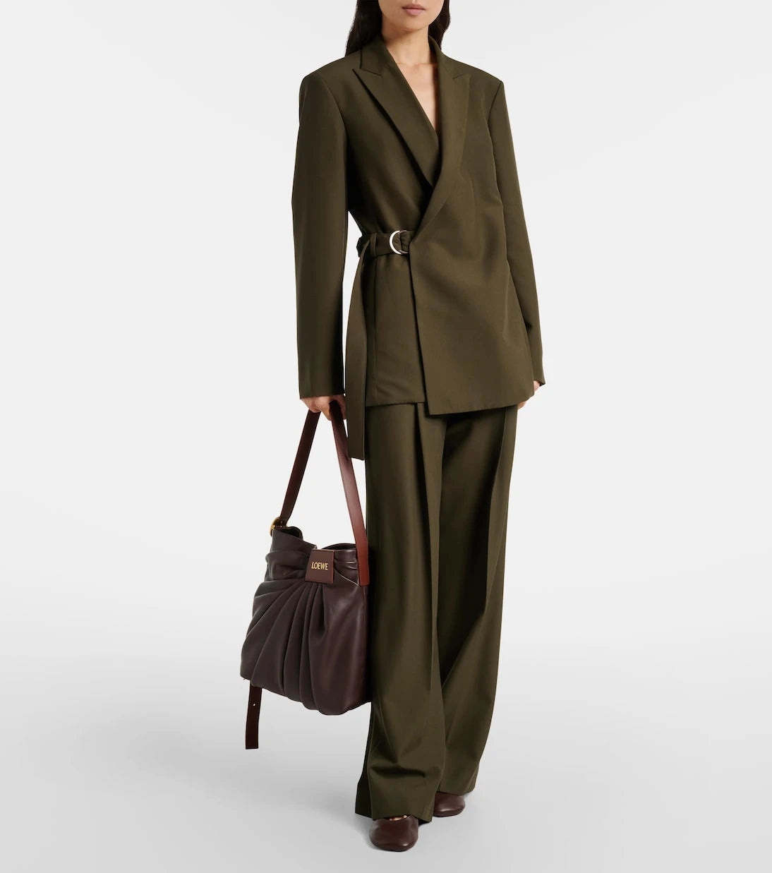 Loewe - بليزر صوف بحزام
