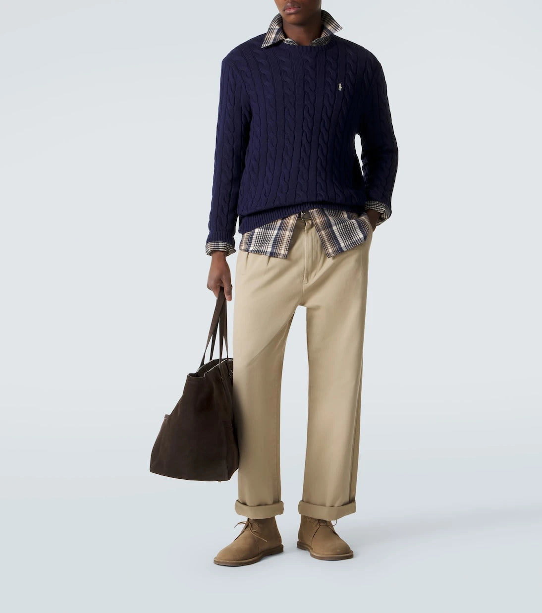 Polo Ralph Lauren - سترة قطنية بنقشة الكابل