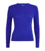 Polo Ralph Lauren Blue Cable-Knit Julianna Sweater