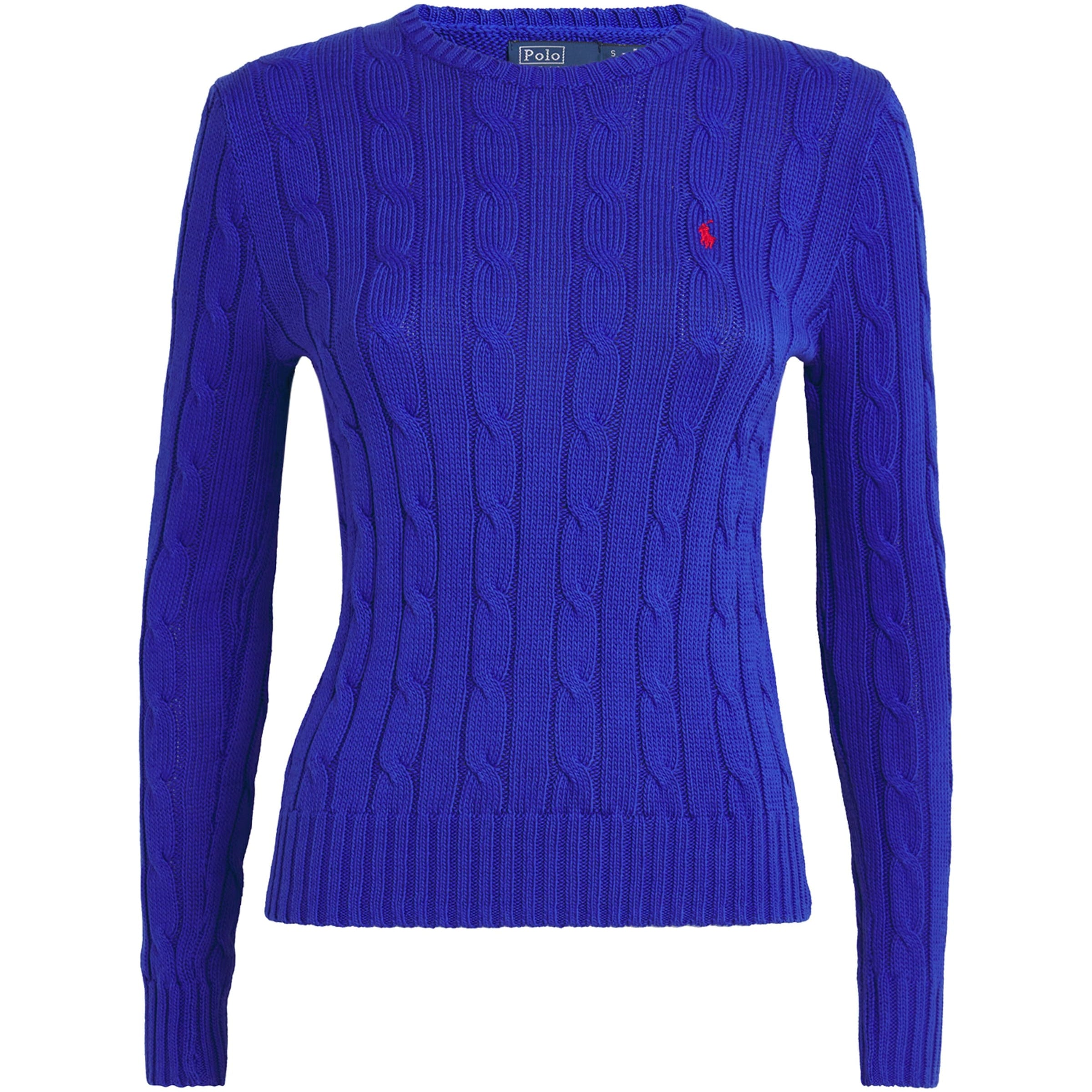 Polo Ralph Lauren Blue Cable-Knit Julianna Sweater