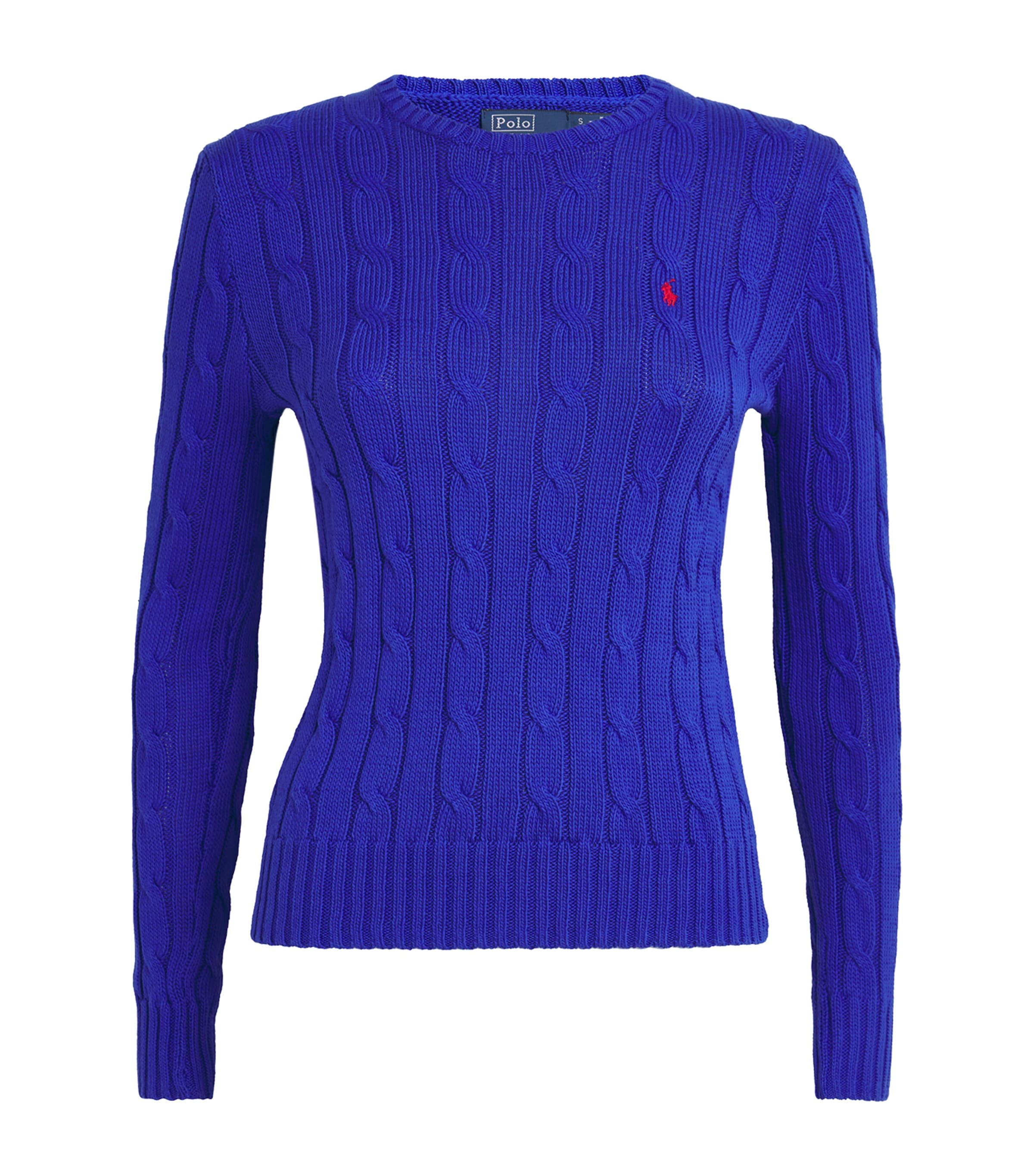 Polo Ralph Lauren Blue Cable-Knit Julianna Sweater