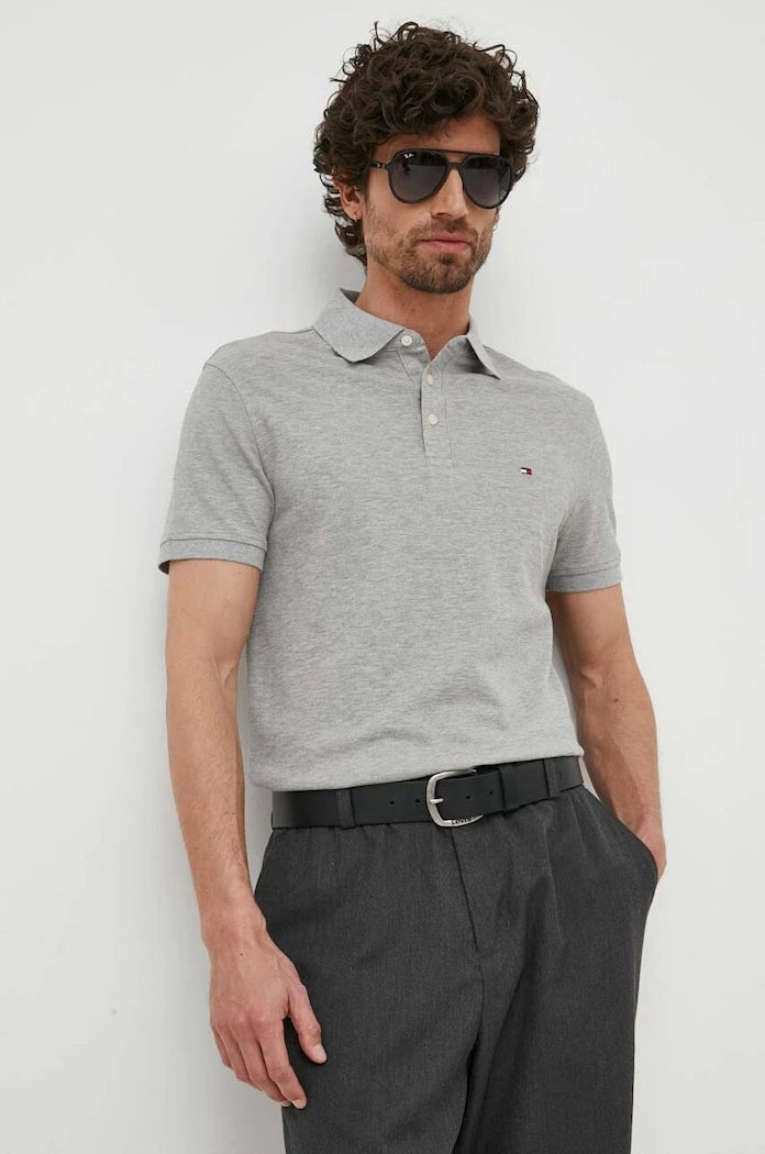 Памучна тениска с яка Tommy Hilfiger