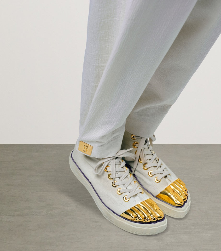 Trompe-l'Oeil High-Top Sneakers
