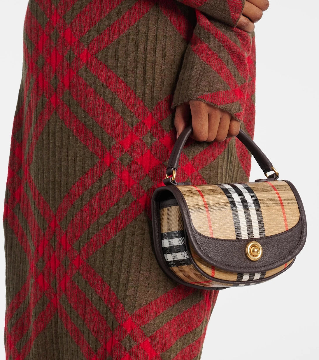 Burberry - Highlands Mini jacquard shoulder bag
