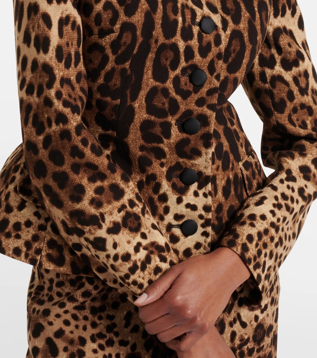 Dolce&Gabbana - Leopard-print wool crêpe jacket