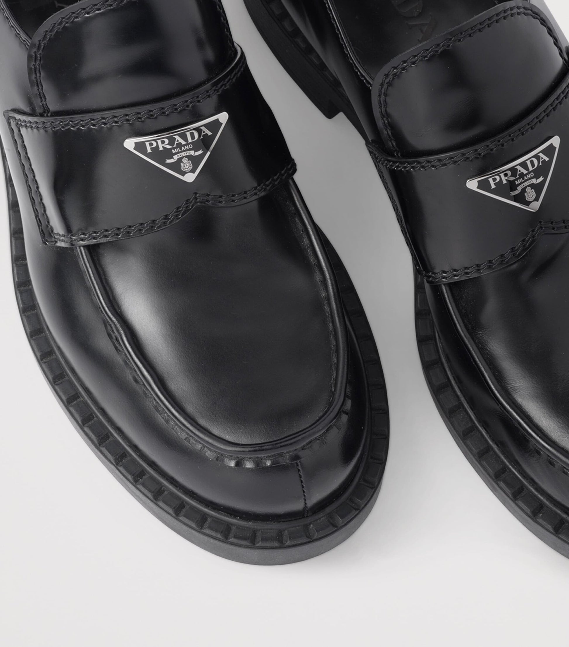 Patent Leather Triangle Loafers