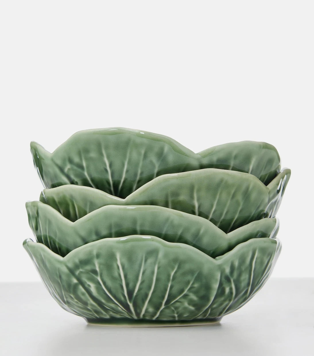 Bordallo Pinheiro - Cabbage set of 4 earthenware bowls