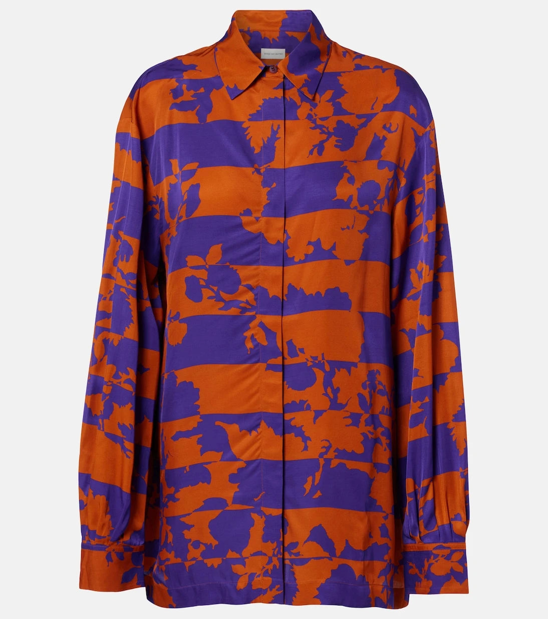 Dries Van Noten - Printed satin shirt