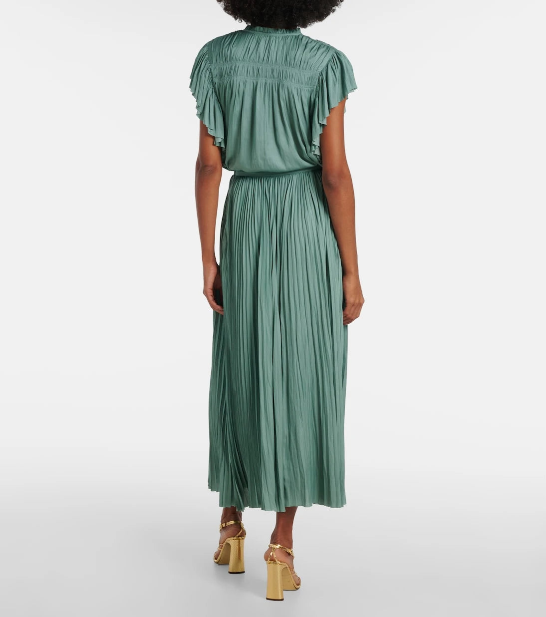 Ulla Johnson - Lulu satin plissé maxi skirt