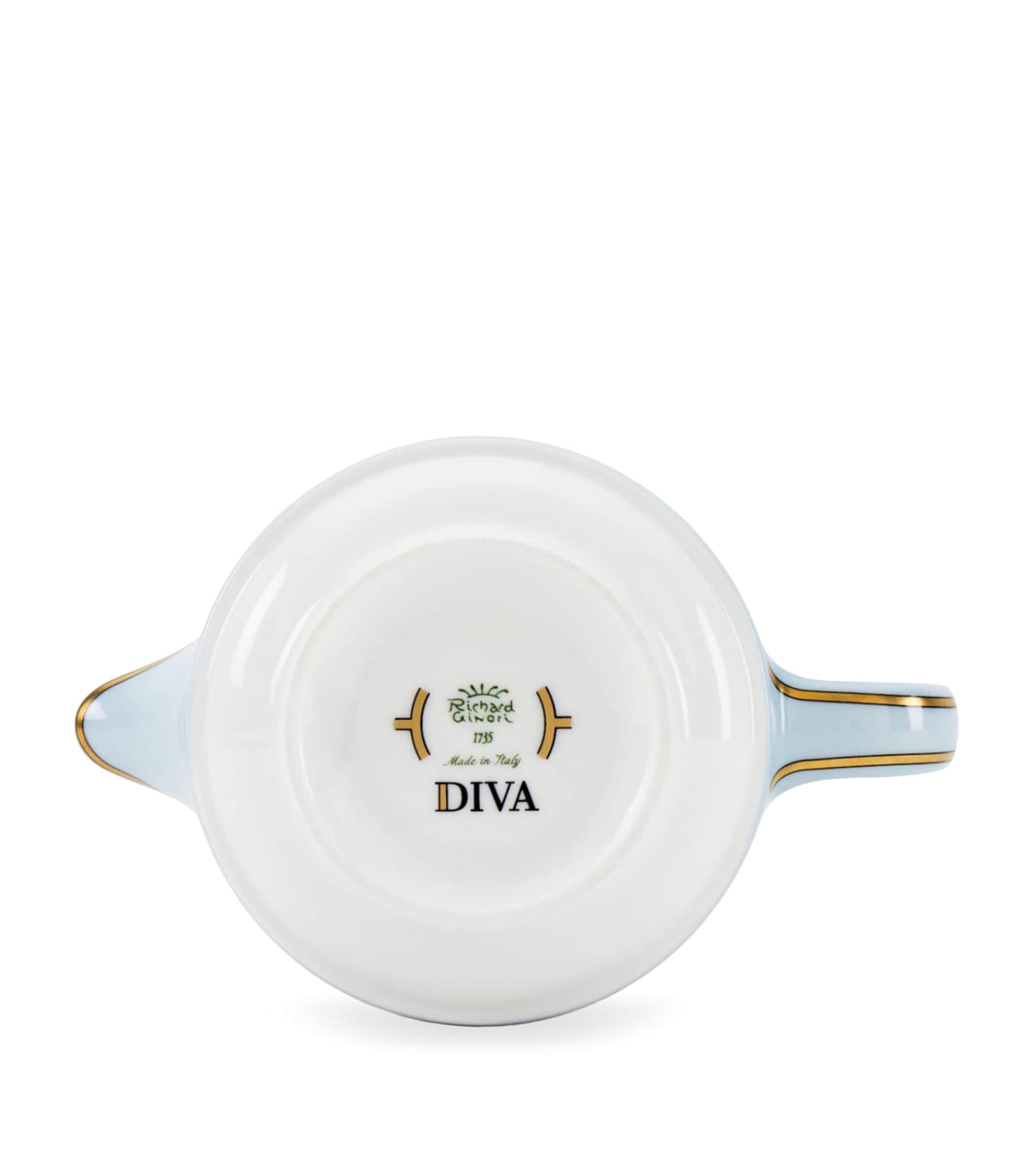 GINORI 1735 Porcelain Colonna Diva Celeste Milk Jug (300ml)