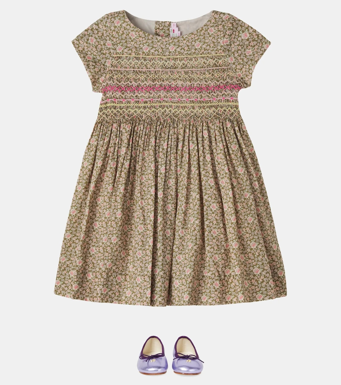 Bonpoint - Duchesse smocked floral cotton dress