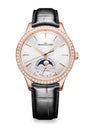 Jaeger-LeCoultre Rose Gold and Diamond Master Ultra Thin Moon Watch 36mm